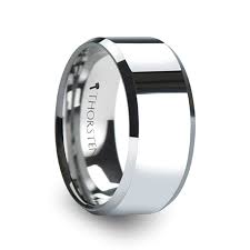 Corinthian Beveled Tungsten Carbide Ring 4mm 12mm Mens Wedding Rings Tungsten Tungsten Ring Tungsten Carbide Wedding Bands