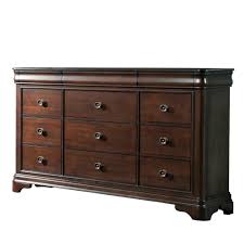 Element International Conley 9 Drawer Cherry Dresser Red Cherry Dresser Red Dresser Dresser Drawers