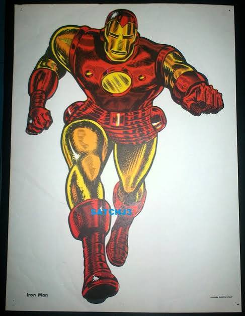 1960s IRON MAN ORIGINAL MARVEL COMICS POSTER ART PRINT SILVER AGE  MARVELMANIA SA