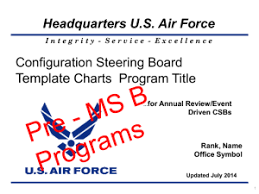 Air Force Configuration Steering Board