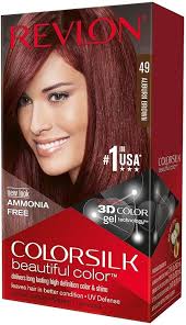 Amazon.com : Revlon ColorSilk Hair Color 49 Auburn Brown 1 Each (Pack of 4)  : Beauty & Personal Care