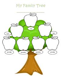 blank family tree template welcome to the kindergarten