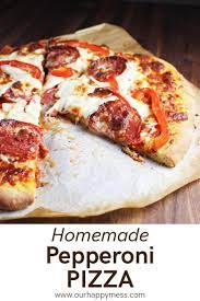 Pepperoni Pizza Recipe Recipe Pizza Recipes Pepperoni Homemade Pepperoni Pizza Pizza Recipes