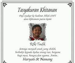 15 Trend Terbaru Contoh Ucapan Khitanan Di Nasi Box Bang Gito