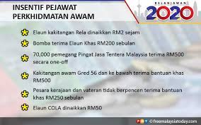 Kematian dalam perkhidmatan bagi penjawat awam. Belanjawan 2020 Bantuan Khas Rm500 Bagi Kakitangan Awam Free Malaysia Today Fmt