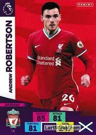 Card 15 Andrew Robertson Panini English Premier League 2020 2021 Adrenalyn Xl Laststicker Com English Premier League Premier League Adrenalyn Xl
