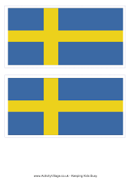 The yellow cross on the blue background. Sweden Flag Download This Free Printable Sweden Template A4 Flag A5 Flag 8 And 21 Flags On One A4page Easy To Use I Sweden Flag Flag Template Swedish Flag