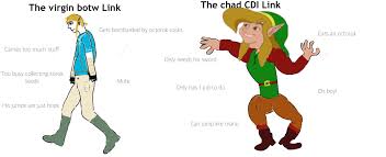 Oc The Virgin Botw Link Vs Chad Cdi Link Visit Blazezelda Tumblr Com Chad Virgin Zelda Cosplay