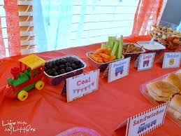 These simple decorations were the perfect touch to get. Little J S Train Birthday Party Transportation Birthday Party Transportation Birthday Cars Birthday Parties