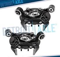 Pair Rear Steering Knuckle and Wheel Hub Bearing for Ford ...