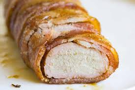 Trim any excess fat and silverskin from the pork tenderloin. Traeger Grilled Grilled Bacon Wrapped Pork Tenderloin Pellet Grill Recipe