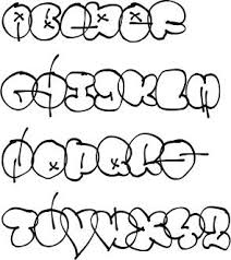 (when you're done you should have a total of 52 letters.) mix up your pieces of paper so they are in a random order. Graffiti Abc Bubble Graffiti Buchstaben Graffiti Schrift Graffiti Alphabet