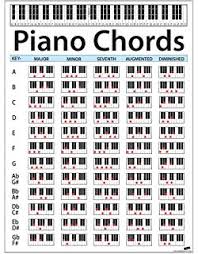Amazon Com Walrus Productions Piano Chord Mini Chart