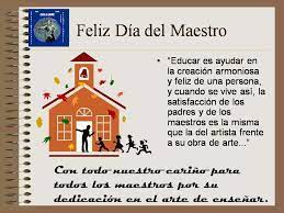 Feliz dia del maestro imagenes cristianas. En El Ecuador Este Dia 13 De Abril Celebramos El Dia Del Maestro Ecuatoriano La Tarea Del Educador Moderno No Es Podar Las Selvas S Feliz Road Trip Quotes