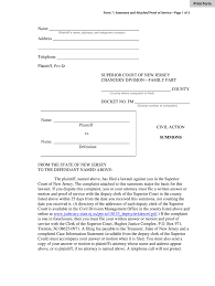 Divorce in nj can be expensive. Nj Form 7 Summons And Attached Proof Of Service Complete Legal Document Online Us Legal Forms