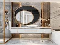 Personalizado Gabinete de tocador de baño de madera maciza ...