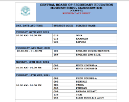 Cbse 10th result 2021 through umang mobile app. Cbse 10th Class New Date Sheet 2021 Cbse Nic In 10 Board Revised Exam Dates Time Table