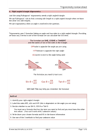 I made a simple abstract puzzle using cardboard and paint. Ks4 Trigonometry Sohcahtoa Teachit Maths