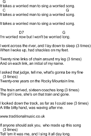 Bluegrass Songs With Chords Worried Man Blues Bluegrass Music Songs Song Lyrics And Chords Great Song Lyrics