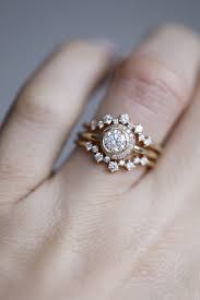Aster Cluster Band Small Diamond Engagement Rings White Gold Engagement Rings Vintage Diamond Engagement Rings Vintage