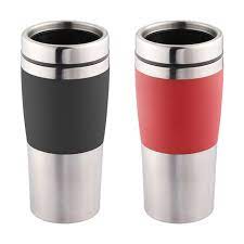 The most common small coffee cups material is porcelain & ceramic. 450ml Double Wall Travel Mug Assorted Kmart