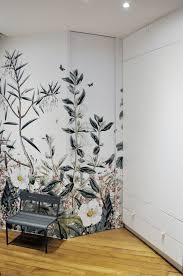 Botanical Garden Bespoke Wallpaper To Hide A Closet Door Papier Peint Papier Peint Panoramique Peindre Porte Placard