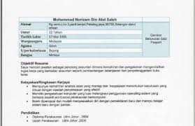 Setiap resume yang dihantar haruslah bersesuaian dengan permohonan kerja yang diinginkan. Contoh Resume Penolong Akauntan Contoh Resume