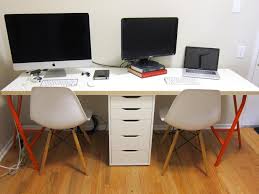 Office Makeover Part 2 Diy Ikea Linnmon Desk For Two Lito Supply Co Linnmon Desk Ikea Linnmon Desk Desk For Two