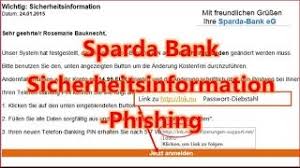 Ob sie online banking, telefon banking oder den persönlichen service in der filiale wählen: Kundenwarnung Sparda Bank Anderung Erforderlich Passwort Phishing Youtube