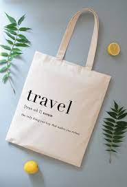 Our Cotton Canvas Bag For True Travel Enthusiasts If You Love Exploring New Places In Style This Is The B Canvas Bag Design Travel Tote Bag Printed Tote Bags
