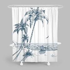 Amazon Com Seagull Shower Curtain In 2020 Beach Shower Curtains Beach Theme Shower Curtain Beach Shower