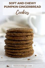 Pumpkin Gingerbread Cookies Recipe Two Sugar Bugs Recipe In 2020 Pumpkin Gingerbread Ginger Bread Cookies Recipe Christmas Recipes Easy