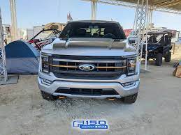 The bumper with the dual exhaust is pretty bad *** though. 2021 F 150 Tremor First Public Look King Of Hammers F150gen14 Com 2021 Ford F 150 Lightning Ev Raptor Forum 14th Gen