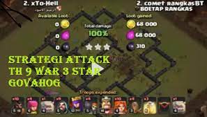 Subscribe / berlangganan gratis selamanya untuk update video selanjutnya : Strategi Menyerang Th 9 War 3 Bintang Govahog Clashers Blog