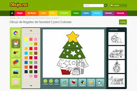 Papa noel decidió regalar a los niños delic. Dibujos De Navidad Para Colorear Online Etapa Infantil