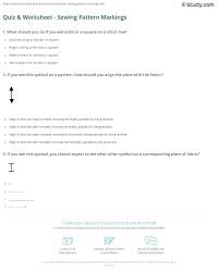 Julian chokkattu/digital trendssometimes, you just can't help but know the answer to a really obscure question — th. Quiz Worksheet Sewing Pattern Markings Study Com