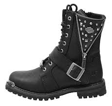 Amazon Com Harley Davidson Women S Mindy 6 5 Inch Black Boots D87051 Black 8 Boot Harley Davidson Boots Black Motorcycle Boots Leather Motorcycle Boots