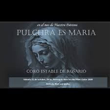 Pulchra es Maria Los esperamos en nuestro próximo concierto! 📅 Sábado 21  de octubre, 20hs. 📍Parroquia Ntra Sra del Pilar (Colón 1839) 🔸️Entrada  libre y gratuita