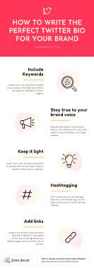 The Perfect Twitter Bio For Your Brand Twitter Bio Social Media Infographic Bio
