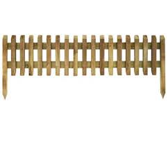Bordura De Madera Medidas 112 X 28 45 Cm Vallas De Madera Cercas De Madera Cerca De Jardin