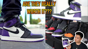 Is The Air Jordan 1 Court Purple Really Worth It Review Comparison On Feet Youtube