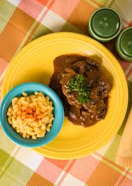 Remove steaks from the marinade and reserve the marinade. Recipe Homemade Stouffer S Salisbury Steak Tv Dinner Eater