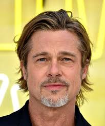 Brad pitt short hair with the killer crop. Brad Pitt Short Straight Copper Brunette Hairstyle With Layered Bangs