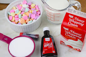 Conversation Hearts Ice Cream Recipe | Catch My Party