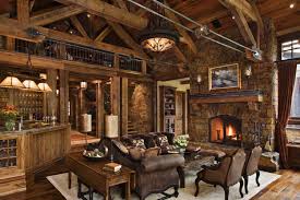 Striking Rustic Stone And Timber Dwelling In Ontario Canada Rustic Living Room Design House Decor Rustic Living Room Decor Rustic