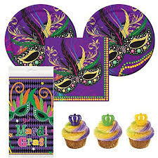 Find mardi gras paper plates & napkins, plastic cups & more at party city. Mardi Gras Masks Party Supplies For 12 16 Guests Dinner Plates Napkins Tablecover Cupcake Rings Buy Mardi Gras Masks Party Supplies For 12 16 Guests Dinner Plates Napkins Tablecover Cupcake Rings