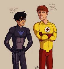 Nightwing And Kid Flash Young Justice Young Justice League Dc Comics