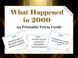 Leap years only come around once every four years. 21st Anniversary 2000 Trivia Cards Wedding Games Etsy Trivia Card Games Trivia Questions