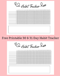 Have a great rest of your day! Free Printable A5 Habit Tracker The Petite Planner