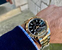 Rolex 326139 sky dweller white gold black arabic dial 326139 black strap $34000.0. Rolex Sky Dweller Gold Steel Black Dial 326933 Unused 2021 Uk Specialist Watches